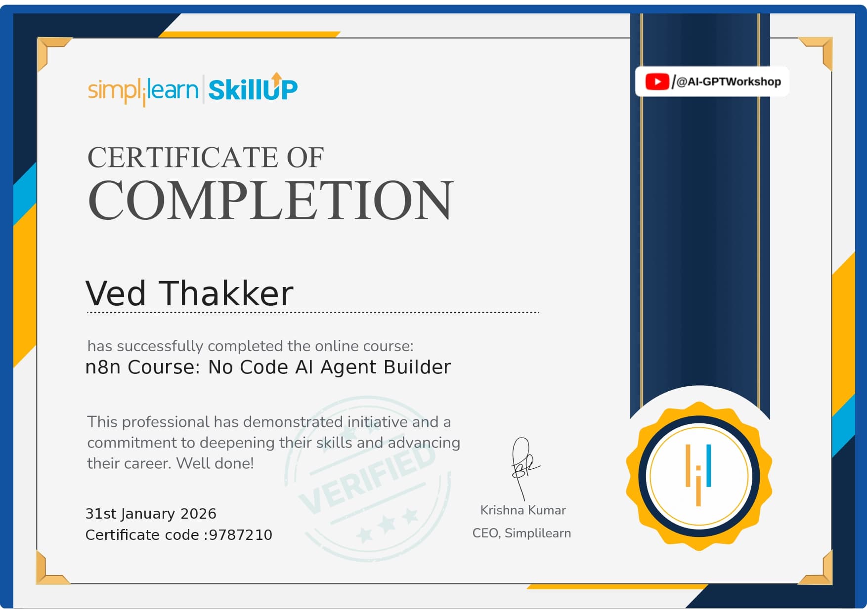 n8n Course: No Code AI Agent Builder