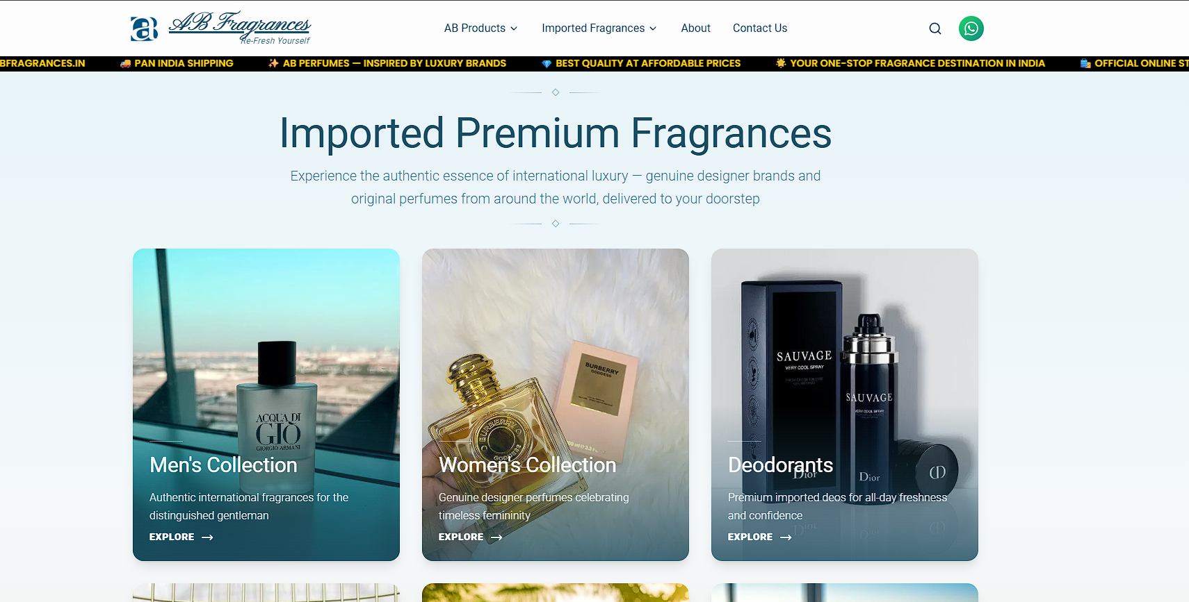 AB Fragrances catalogue