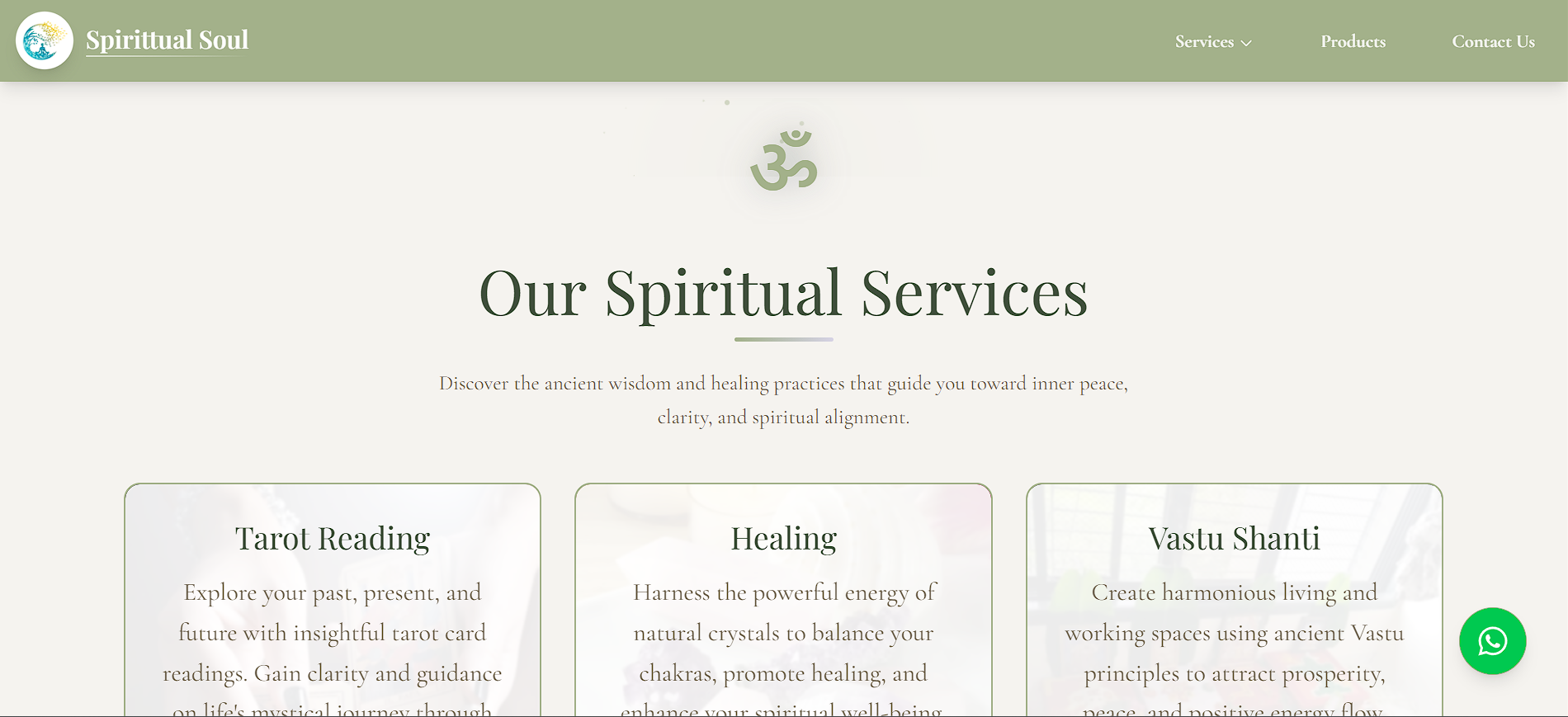 Spiritual Soul homepage