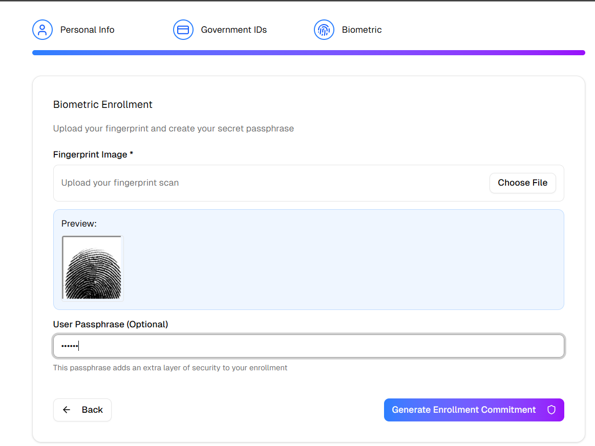 zero-knowledge biometric identity proof